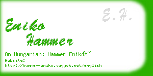 eniko hammer business card